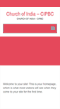 Mobile Screenshot of churchofindia-cipbc.org